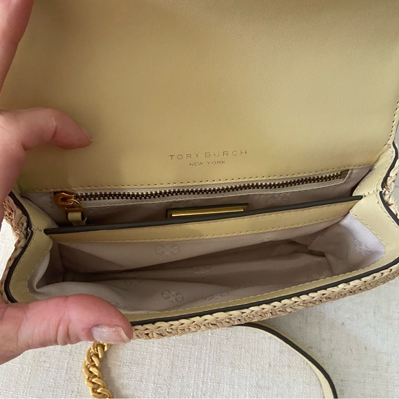 TORY BURCH NWOT Raffia Crossbody Shoulder Bag - Picture 5 of 7